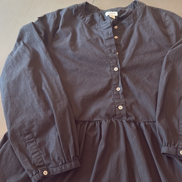 J. Crew black tiered long sleeve dress - Picture 4 of 8